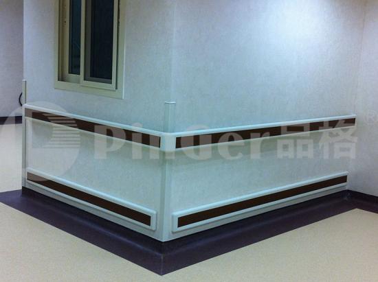 vinyl wall protection for office building