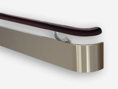 Solid wood handshake stainless steel crash rails handrail