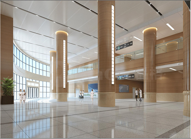 Anwendung der PinGer®-Hartvinyl-Wandverkleidung im Wuhan Central Hospital