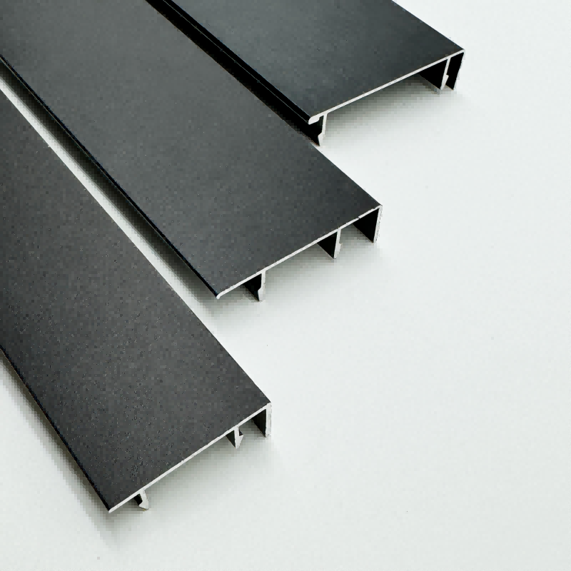Hochwertige Sockelleiste aus gebürstetem Aluminiumlegierungsmetall