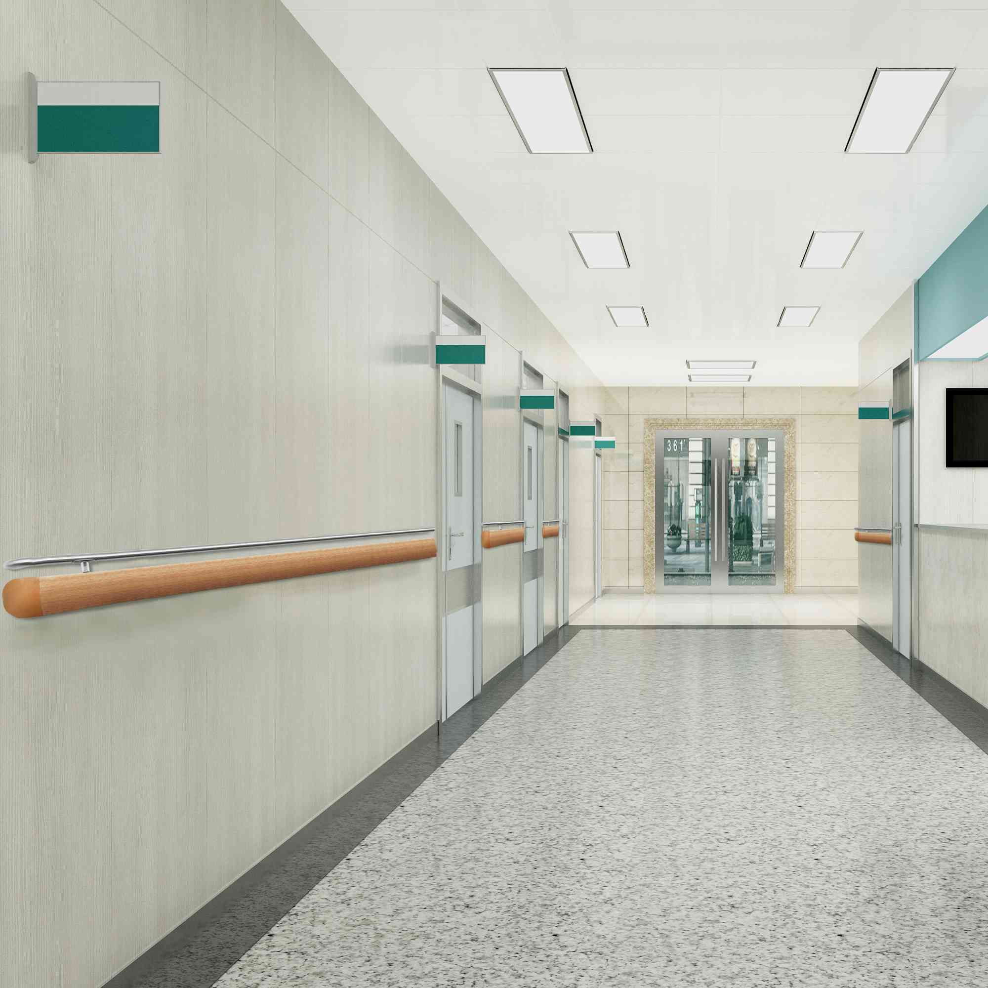 200 mm hohes Edelstahlrohr der Serie mit Wandschutzhandlauf